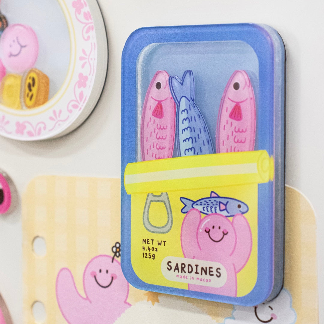 Sardines Shaker Acrylic Magnet